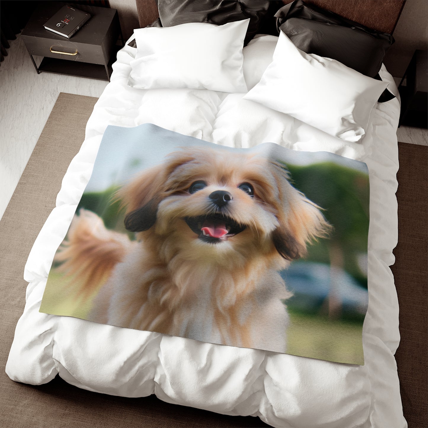 Couverture en sweat-shirt Pekapoo
