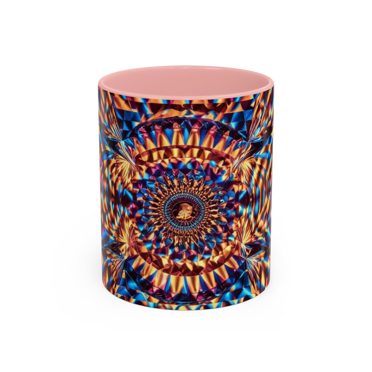 Optical Illusion Accent Mug – Ceramic Coffee Cup
