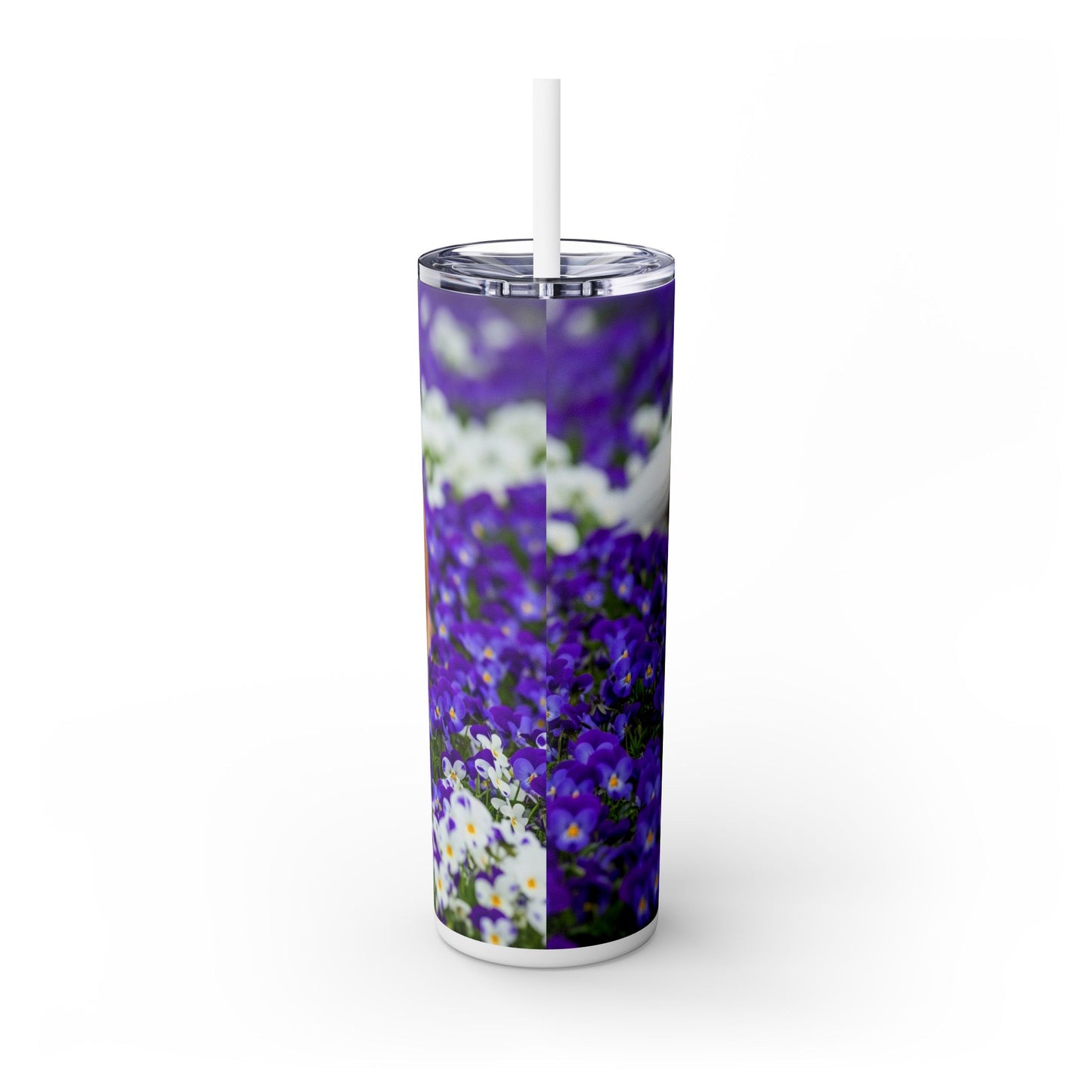 Gobelet isotherme Collie Skinny avec paille, 590 ml