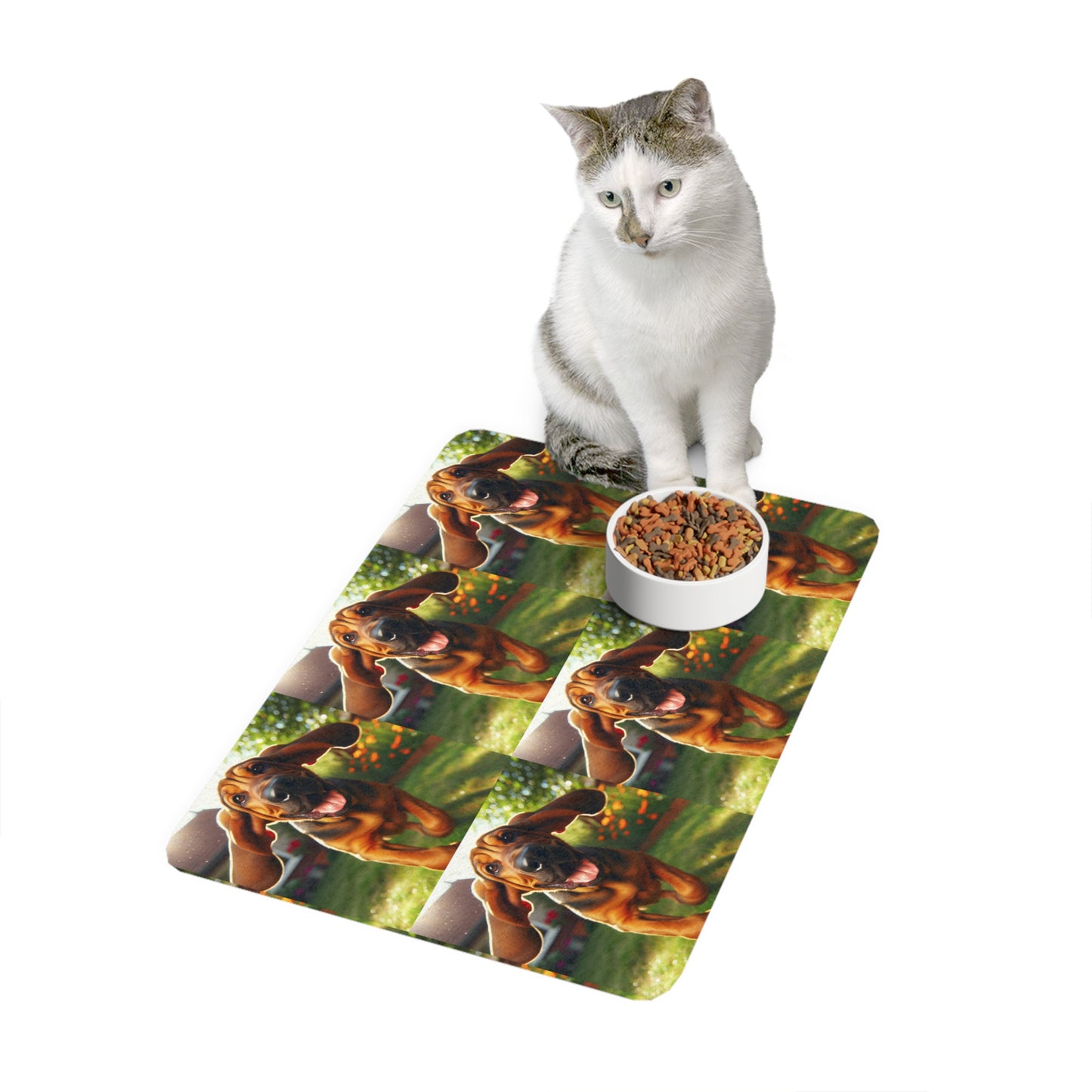 Pet Food Mat (12x18) - Bloodhound