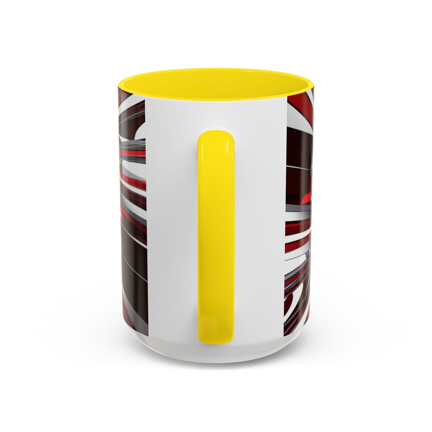 Optical Illusion Accent Mug – Ceramic Coffee Cup