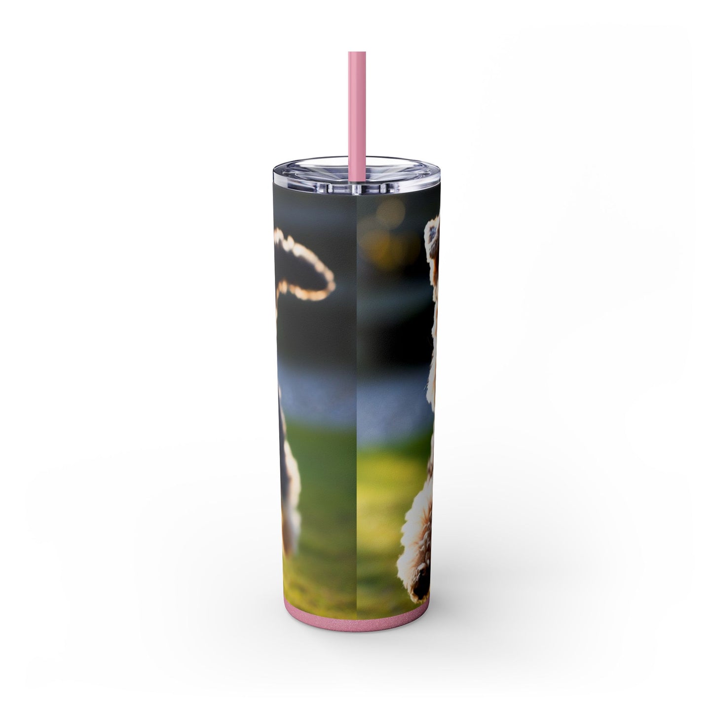 Lakeland Terrier Skinny Tumbler with Straw, 20oz