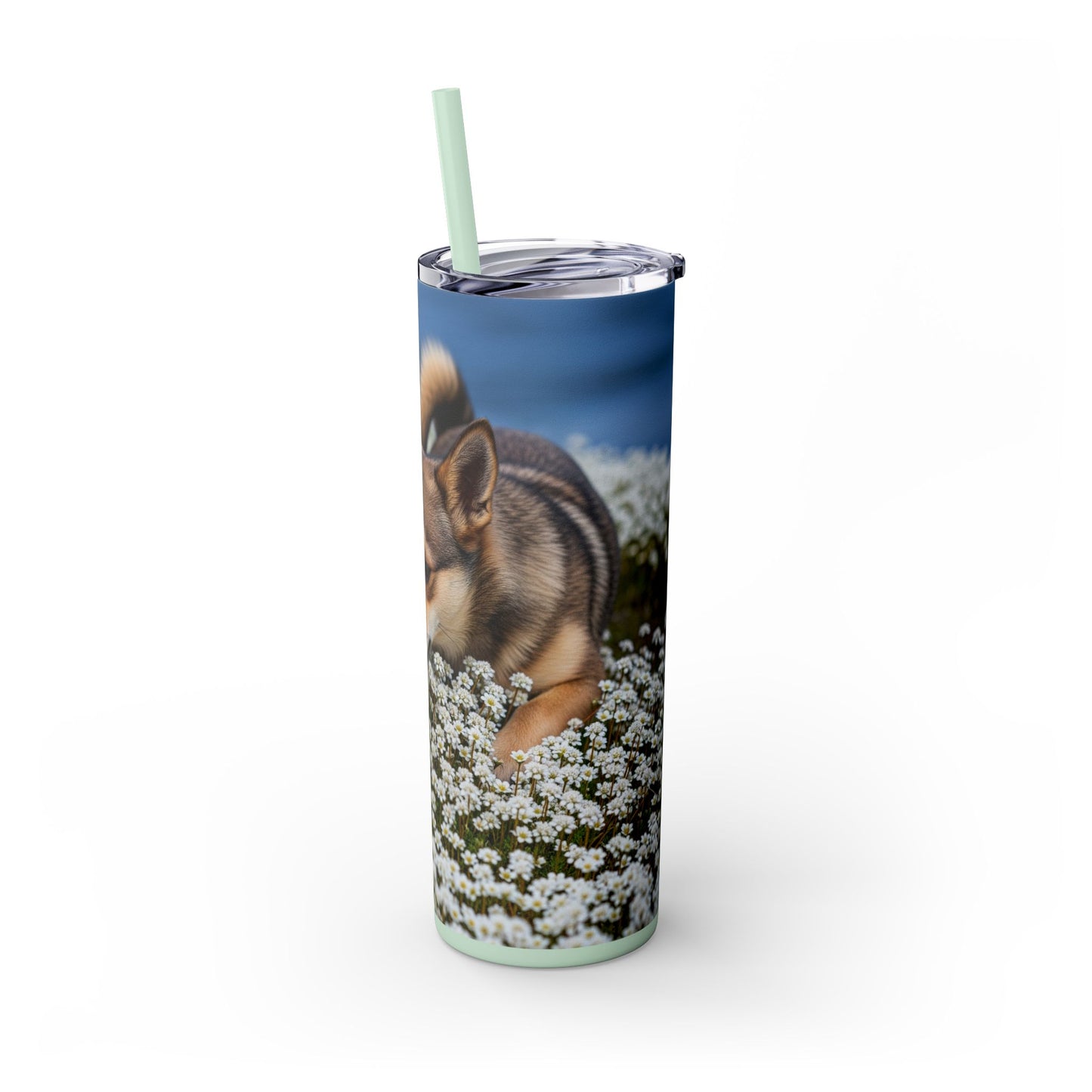 Norwegian Lundehund Tumbler with Straw, 20oz