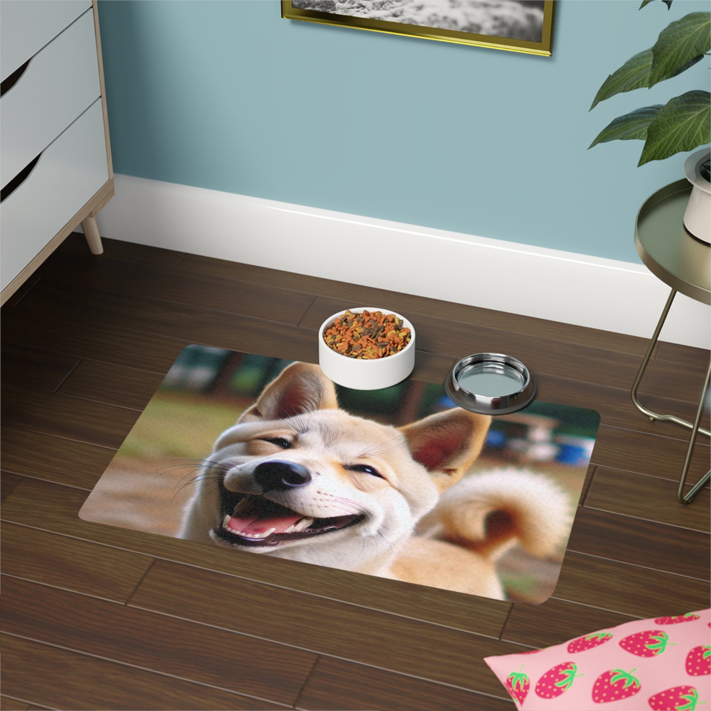 Pet Food Mat (12x18) - Korean Jindo Dog