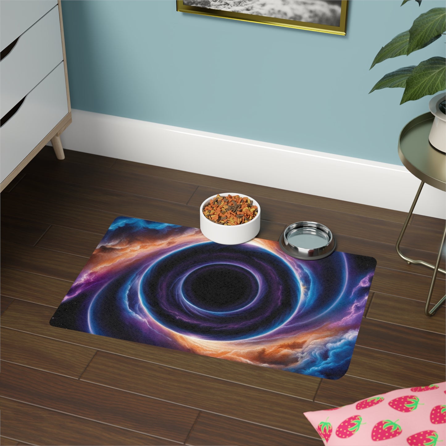 Pet Food Mat (12x18) - Optical Illusion