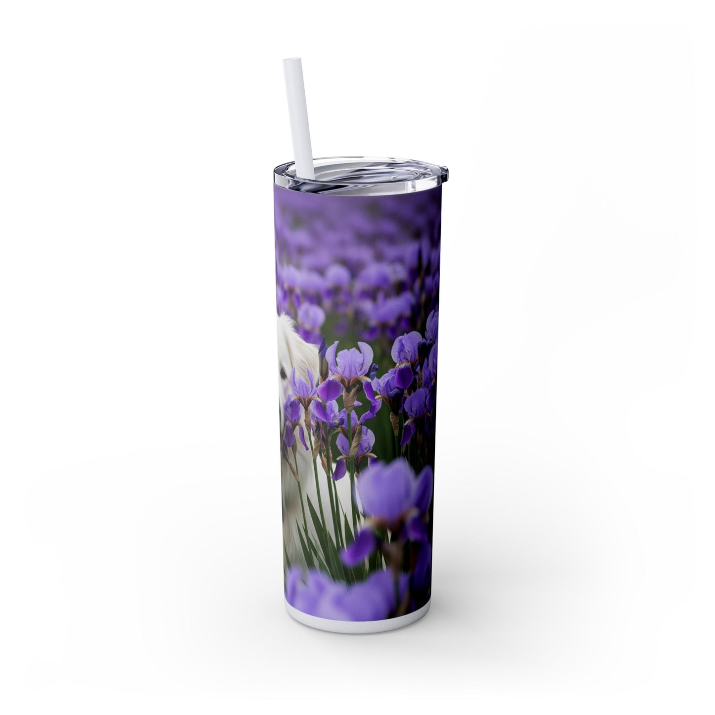 Skinny Tumbler with Straw – 20 oz Stainless Steel Cup