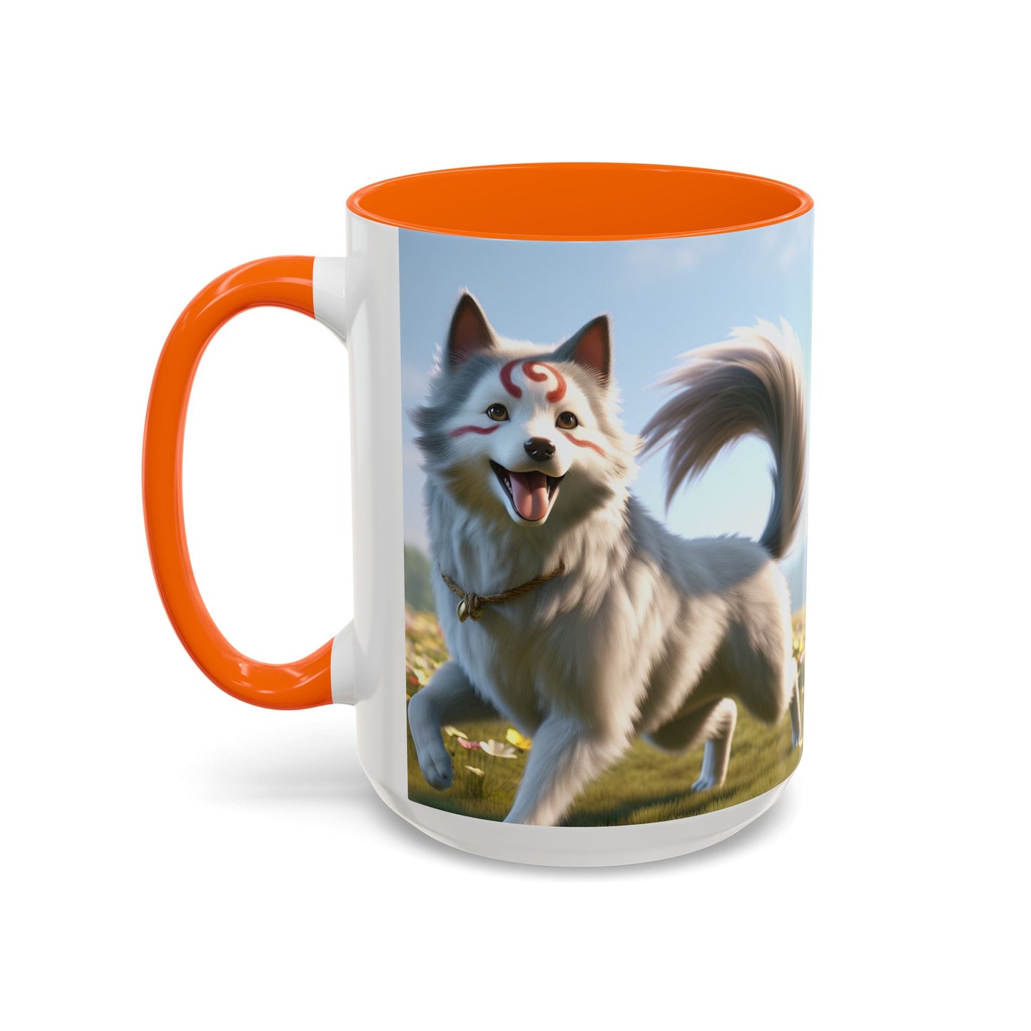 Cadabomb Okami Accent Coffee Mug - Perfect Gift for Dog Lovers