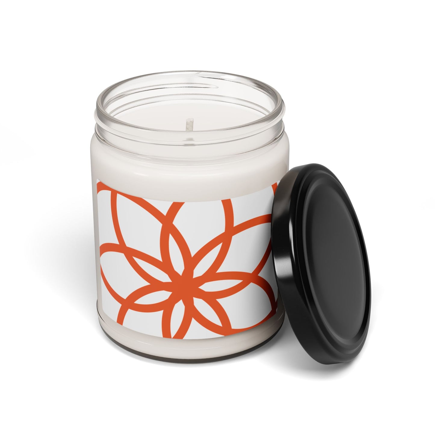 Orange Spirograph- Scented Soy Candle, 9oz