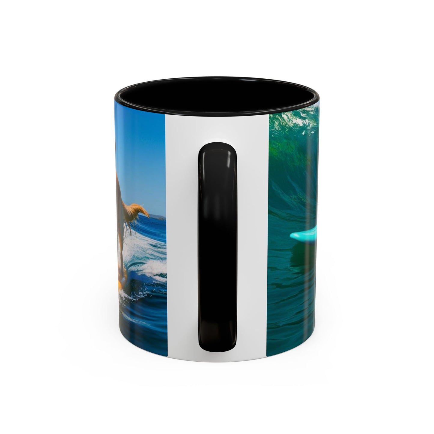 Mug à café Surf Dogs Accent - Cadeau idéal pour les amoureux des chiens