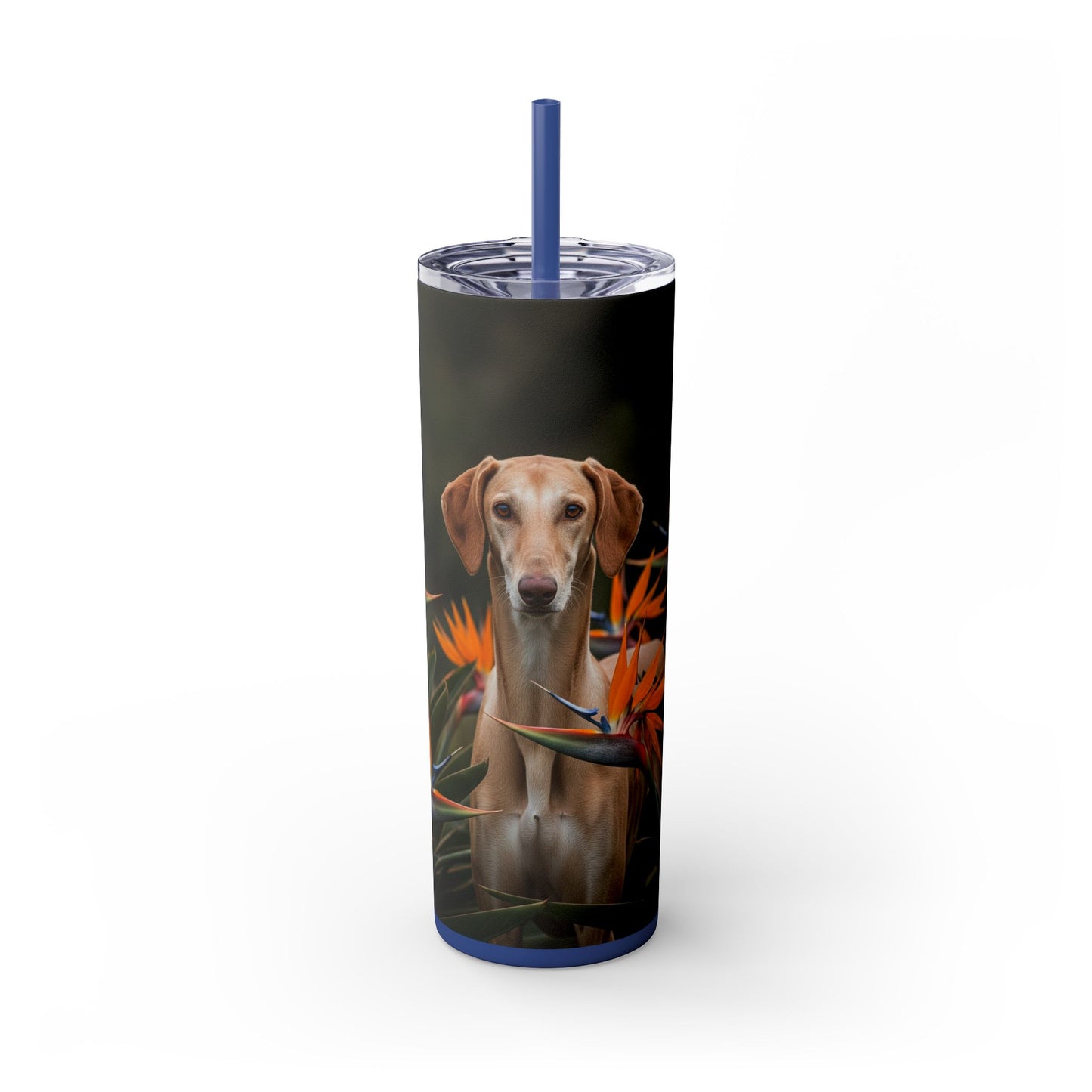 Azawakh Tumbler with Straw, 20oz