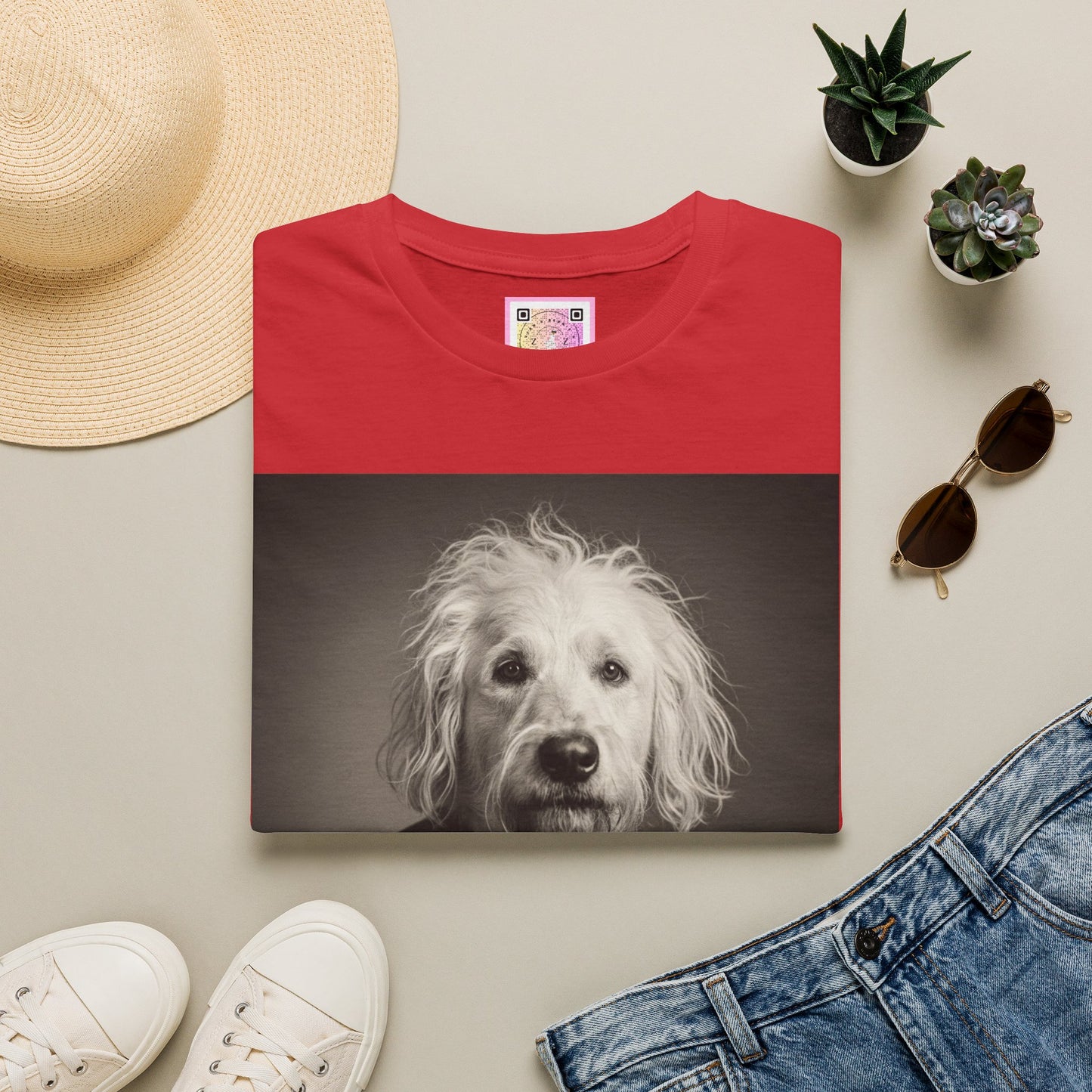 Canine Canvas Collection: Einstein/Sasse Homage Tee Shirt