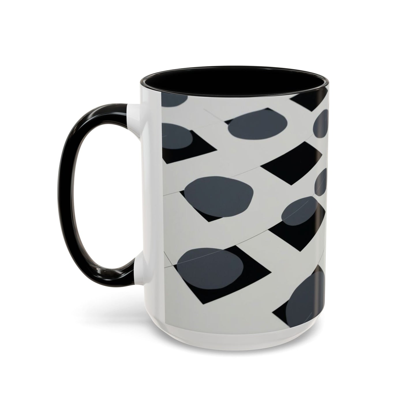Optical Illusion Accent Mug – Ceramic Coffee Cup