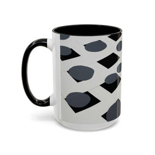 Optical Illusion Accent Mug – Ceramic Coffee Cup