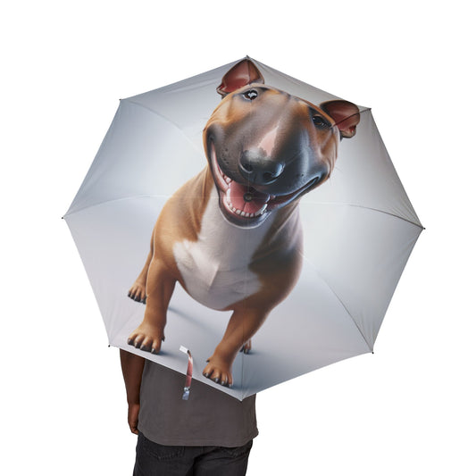 Miniature Bull Terrier Semi-Automatic Foldable Umbrella