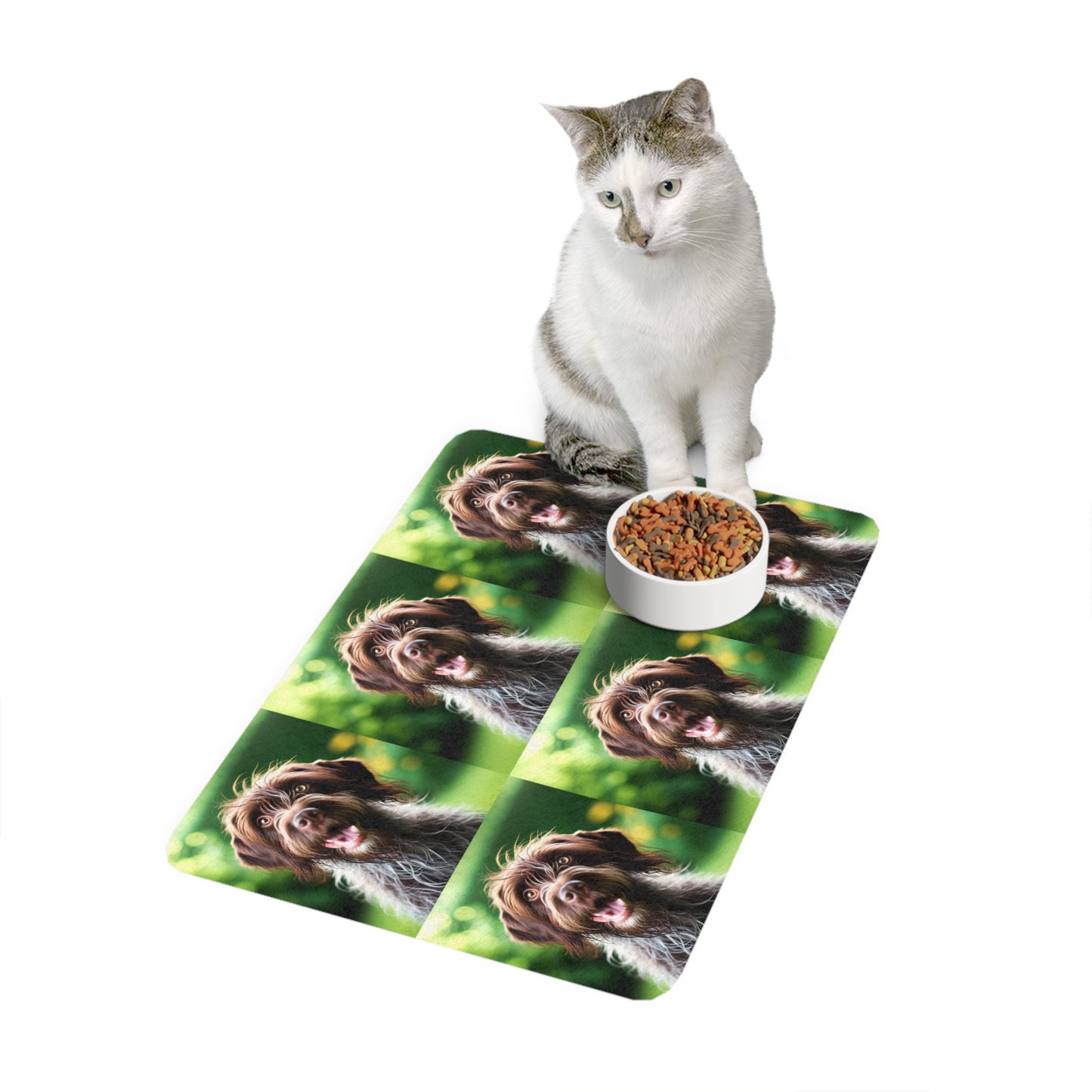 Pet Food Mat (12x18) - German Wirehaired Pointer