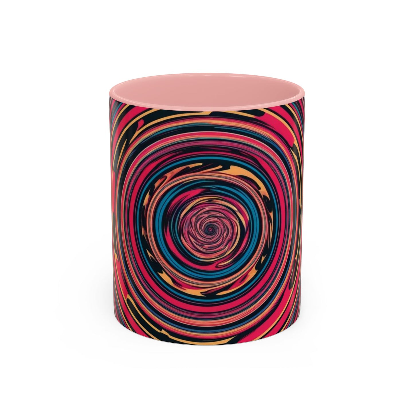 Optical Illusion Accent Mug – Ceramic Coffee Cup