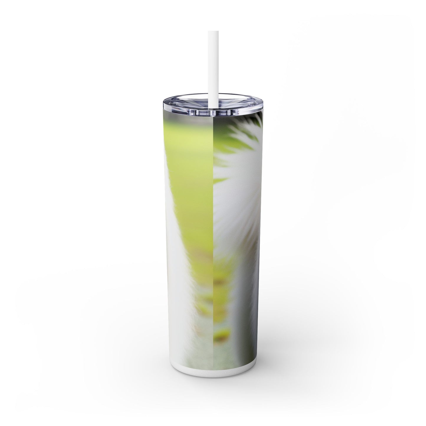 Samoyed Skinny Tumbler with Straw, 20oz