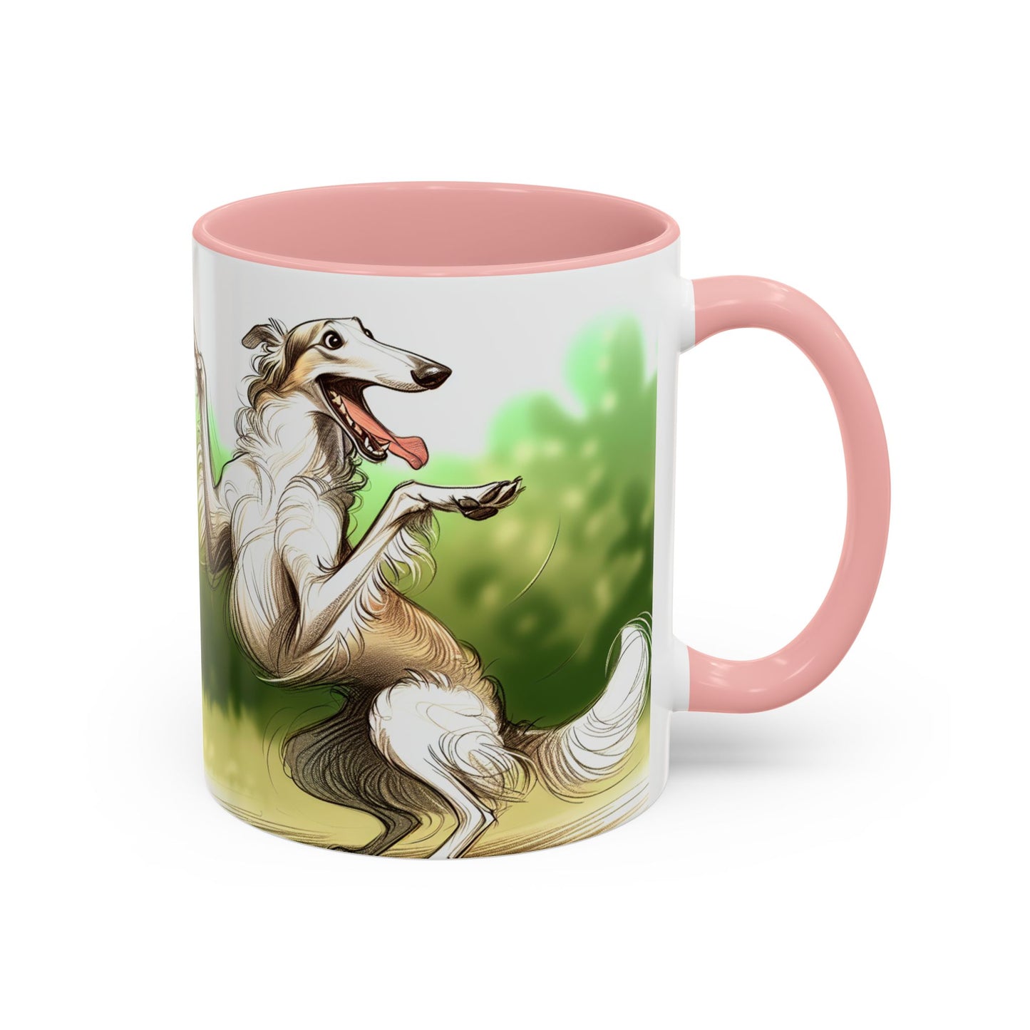 Borzoi Accent Coffee Mug - Perfect Gift for Dog Lovers