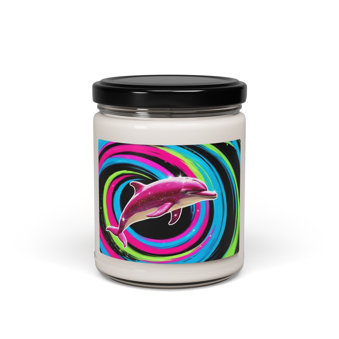 Glittery Dolphin- Scented Soy Candle, 9oz