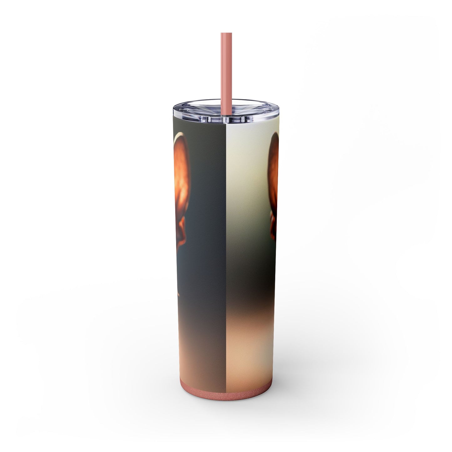 Xoloitzcuintli Skinny Tumbler with Straw, 20oz