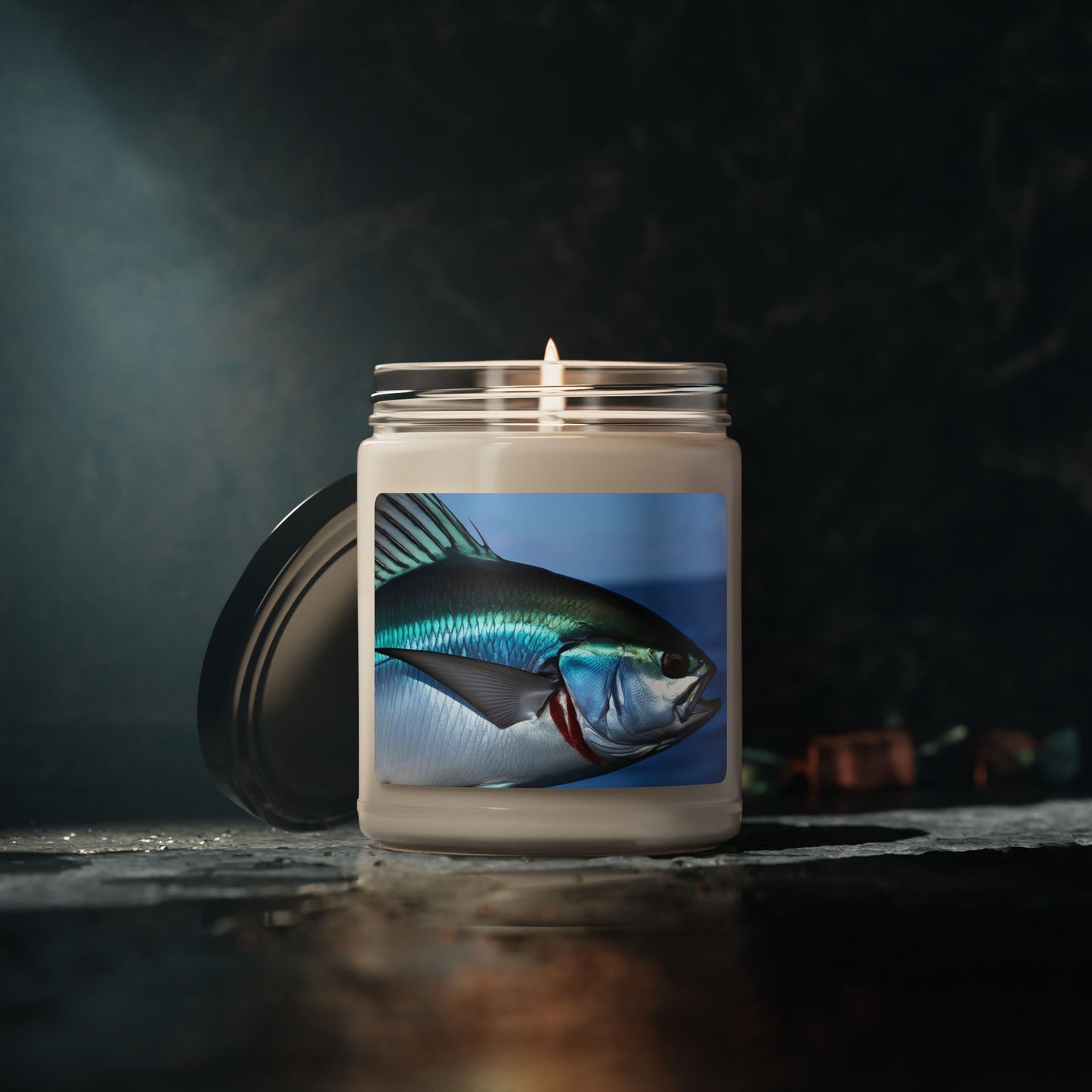 Close Up of a Sailfish's Fin- Scented Soy Candle, 9oz