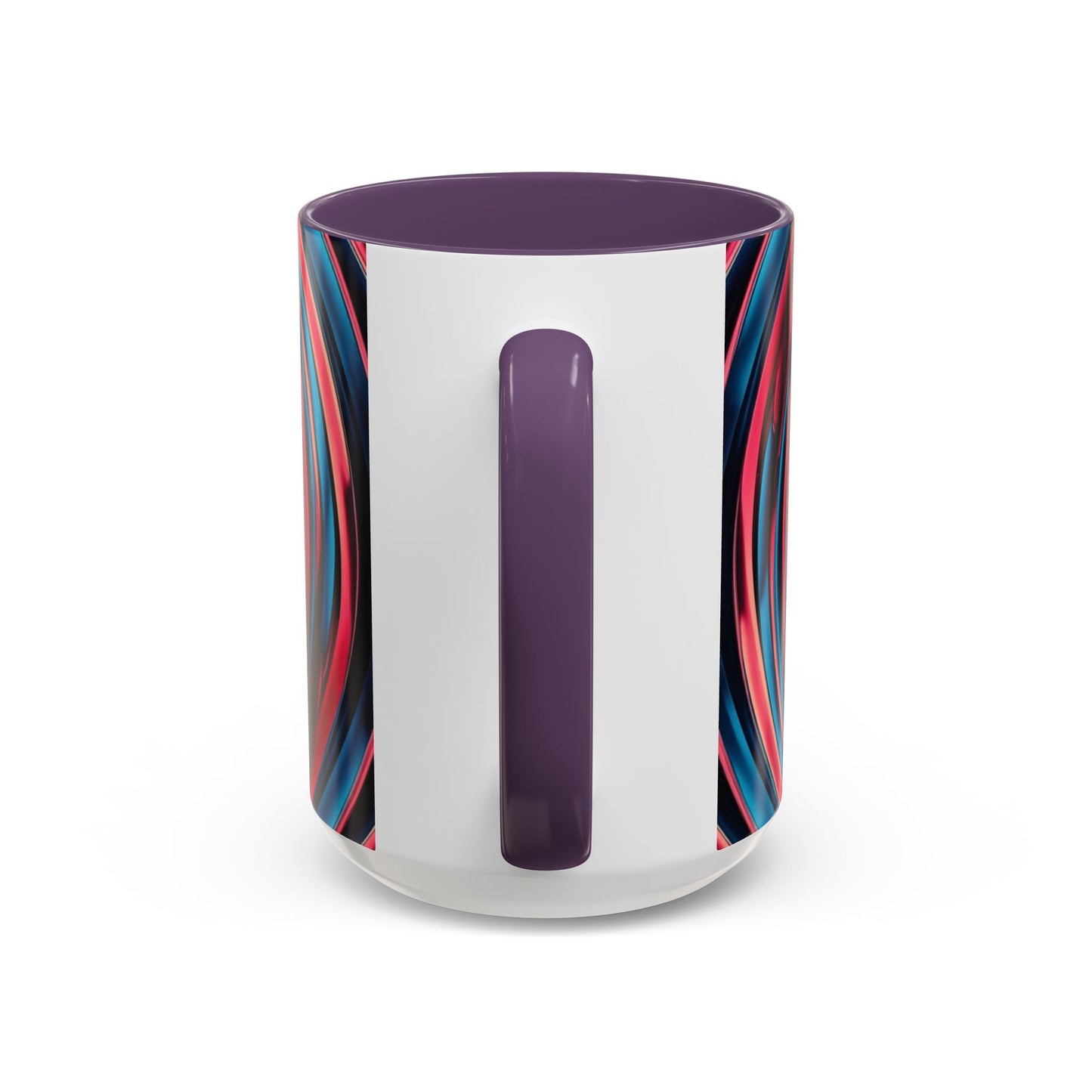 Optical Illusion Accent Mug – Ceramic Coffee Cup