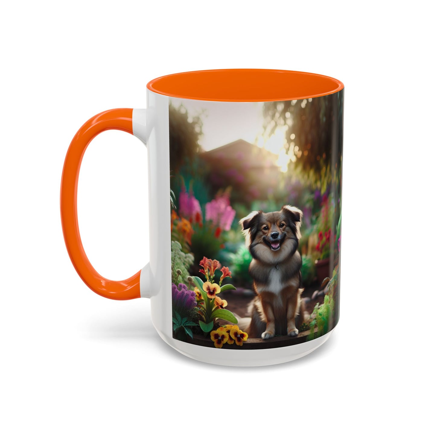 Taza de café con orquídea inca peruana: el regalo perfecto para los amantes de los perros.