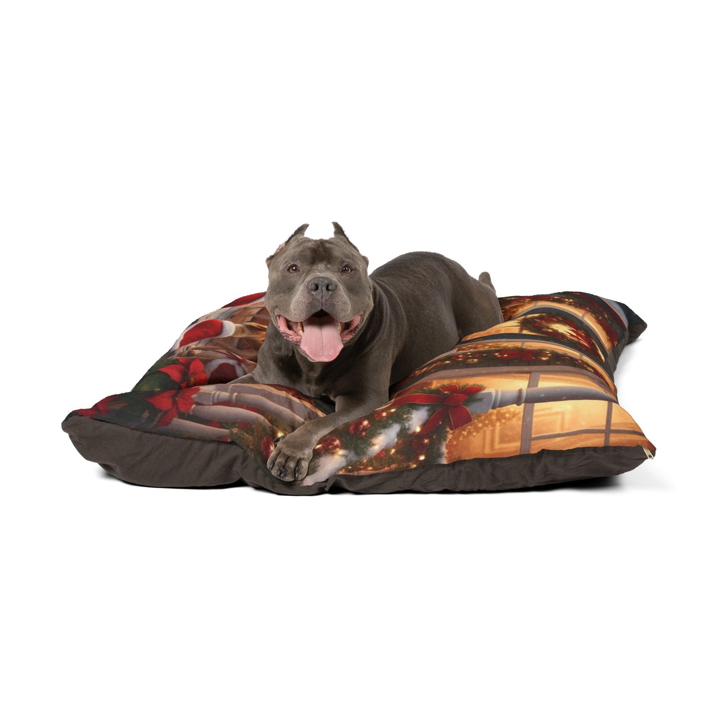 French Bulldogs Holiday Caroling Pet Bed