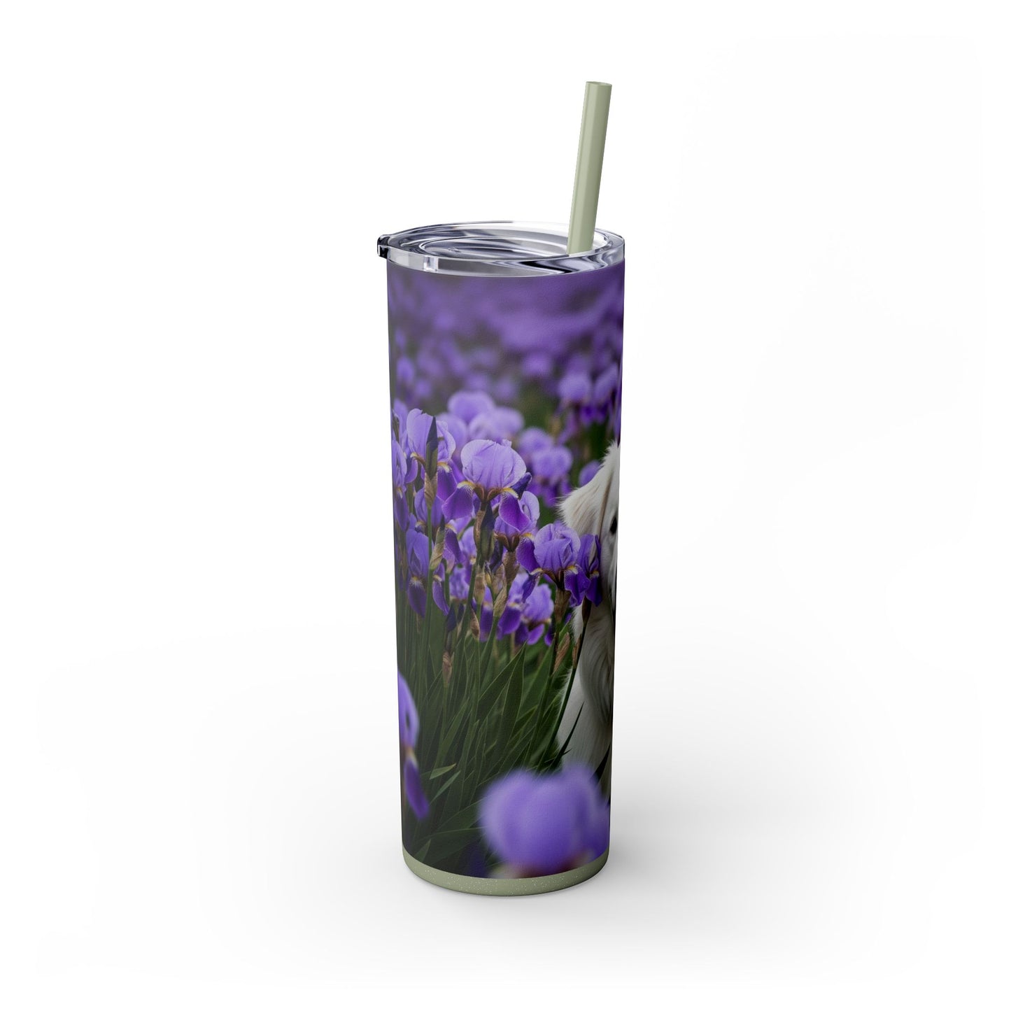Skinny Tumbler with Straw – 20 oz Stainless Steel Cup