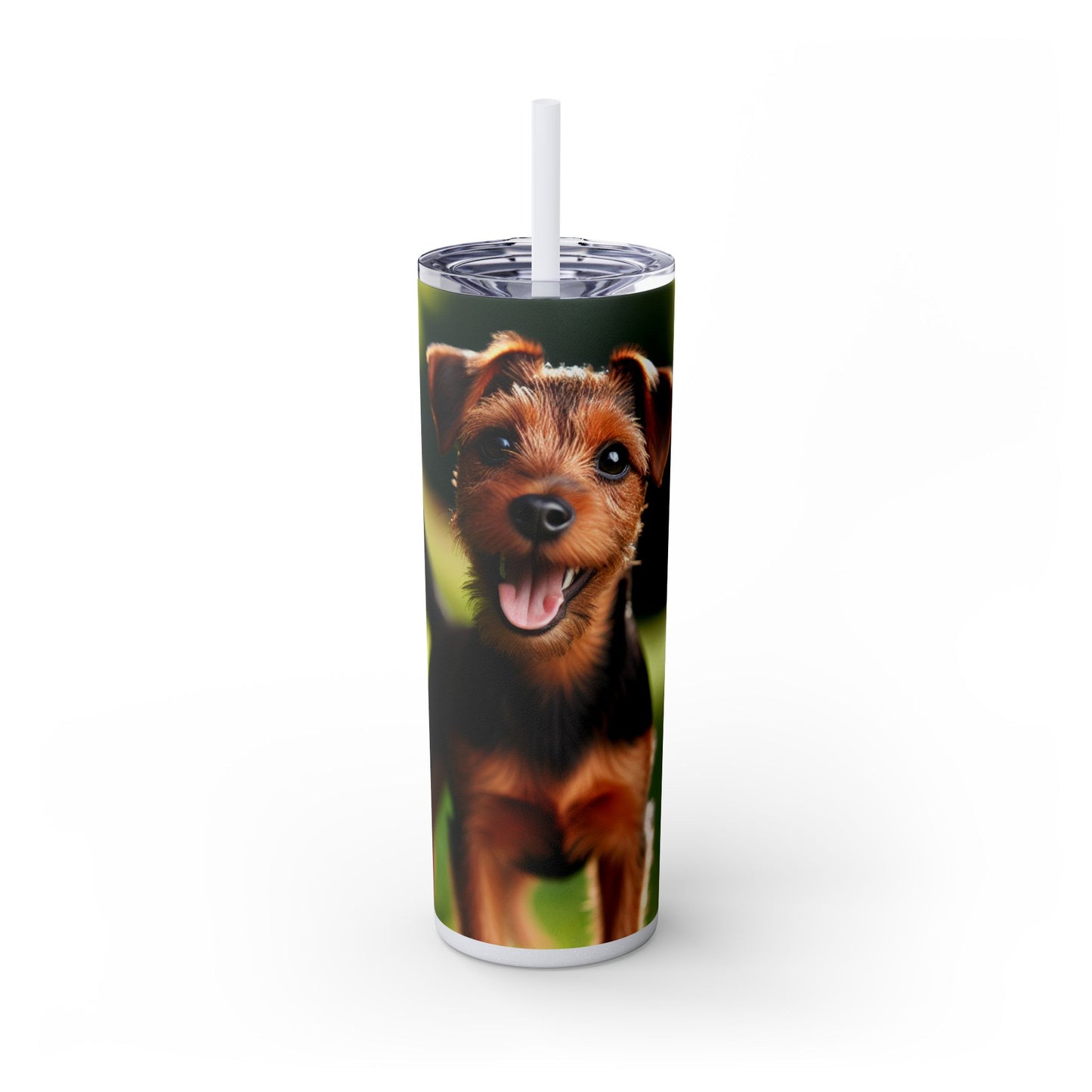 Deutscher Jagdterrier Vaso con pajita, 20 oz