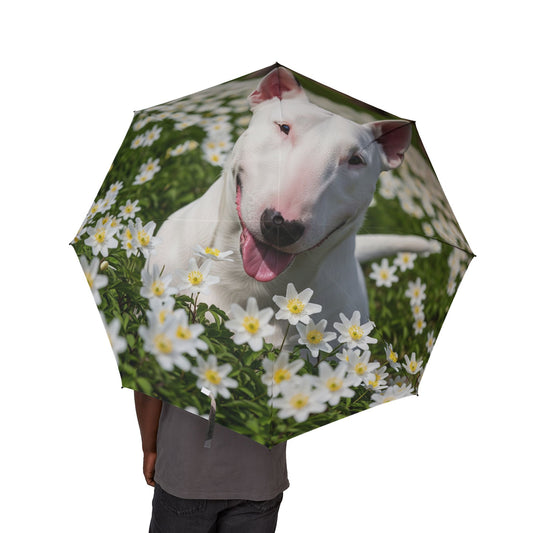 Bull Terrier Semi-Automatic Foldable Umbrella