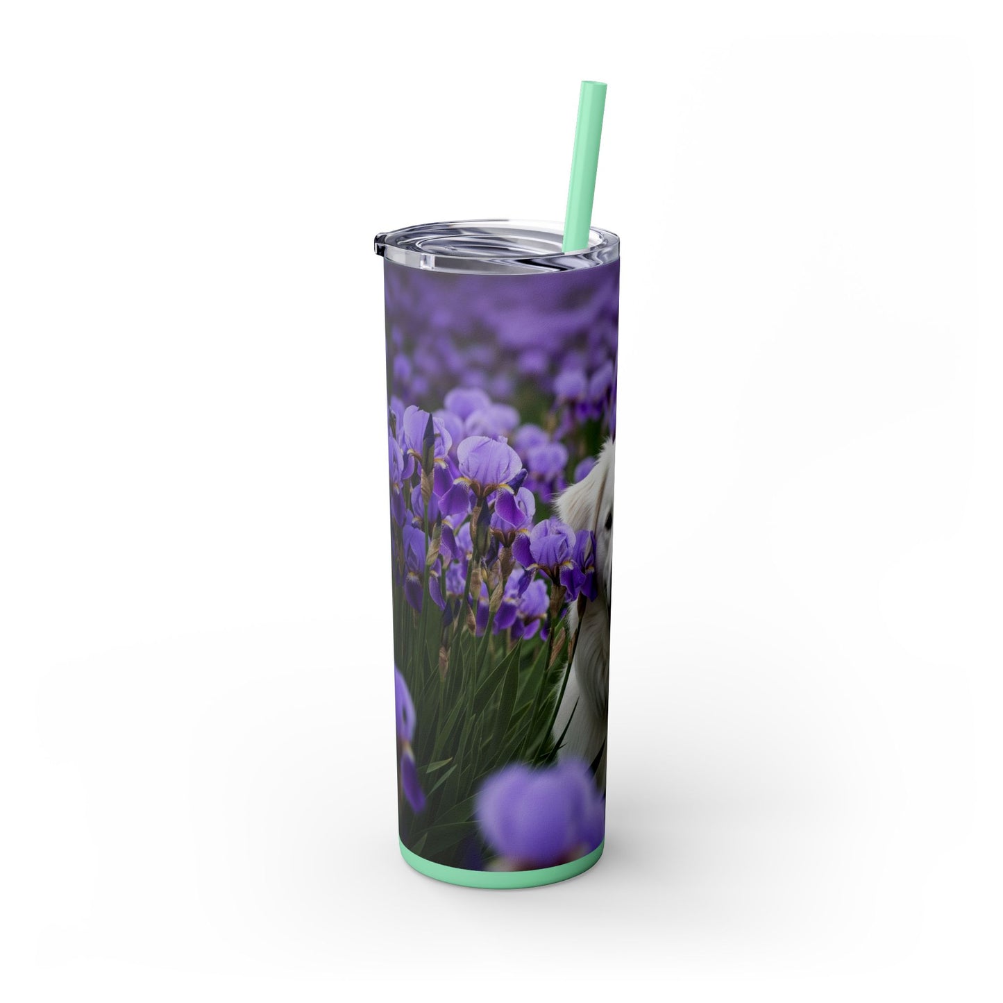 Skinny Tumbler with Straw – 20 oz Stainless Steel Cup