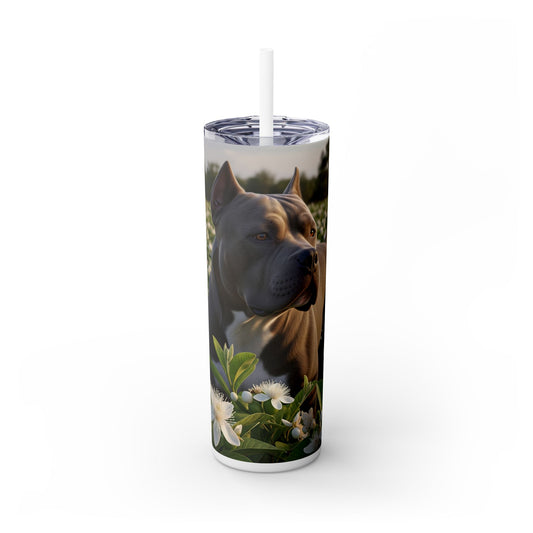 Bully Kutta Skinny Tumbler with Straw, 20oz
