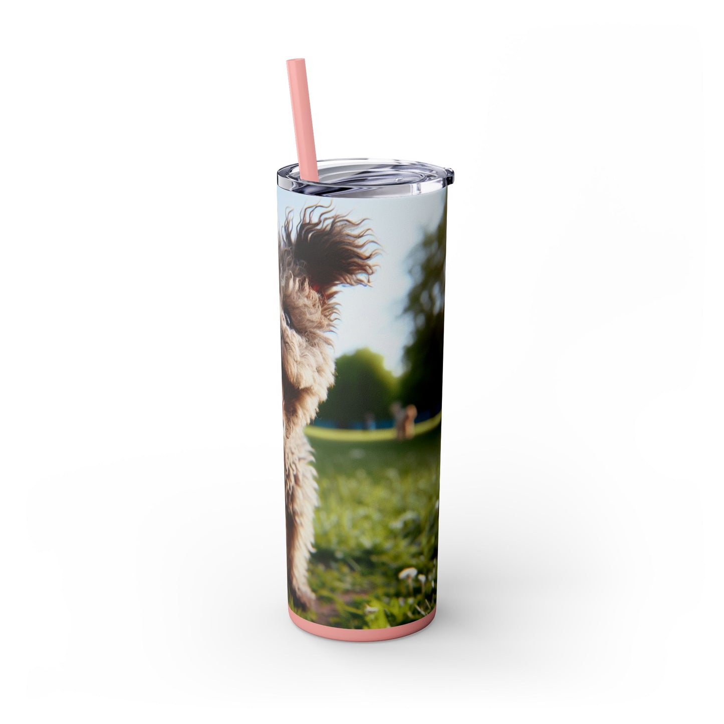 Pumi Skinny Tumbler with Straw, 20oz