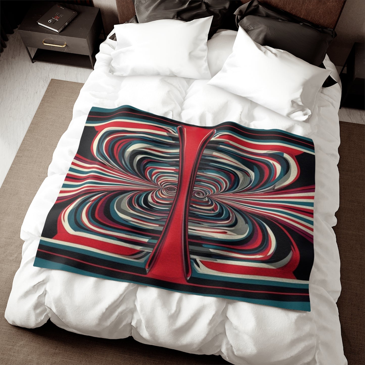 Optical Illusion Sweatshirt Blanket