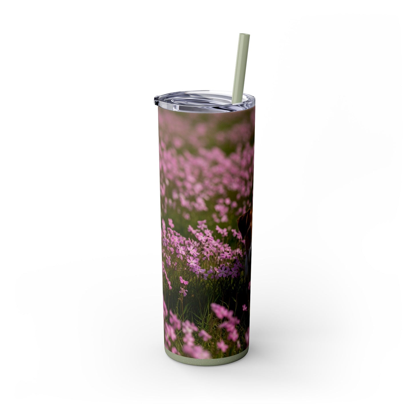 Parson Russell Terrier Skinny Tumbler with Straw, 20oz