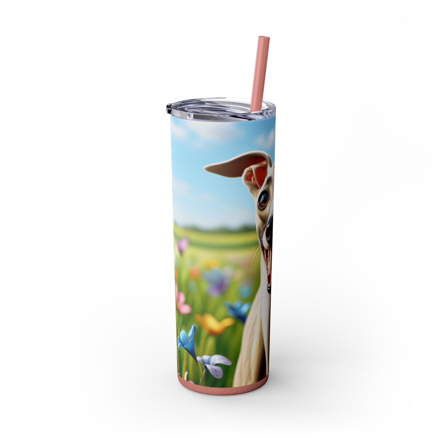 Whippet Skinny Tumbler with Straw, 20oz