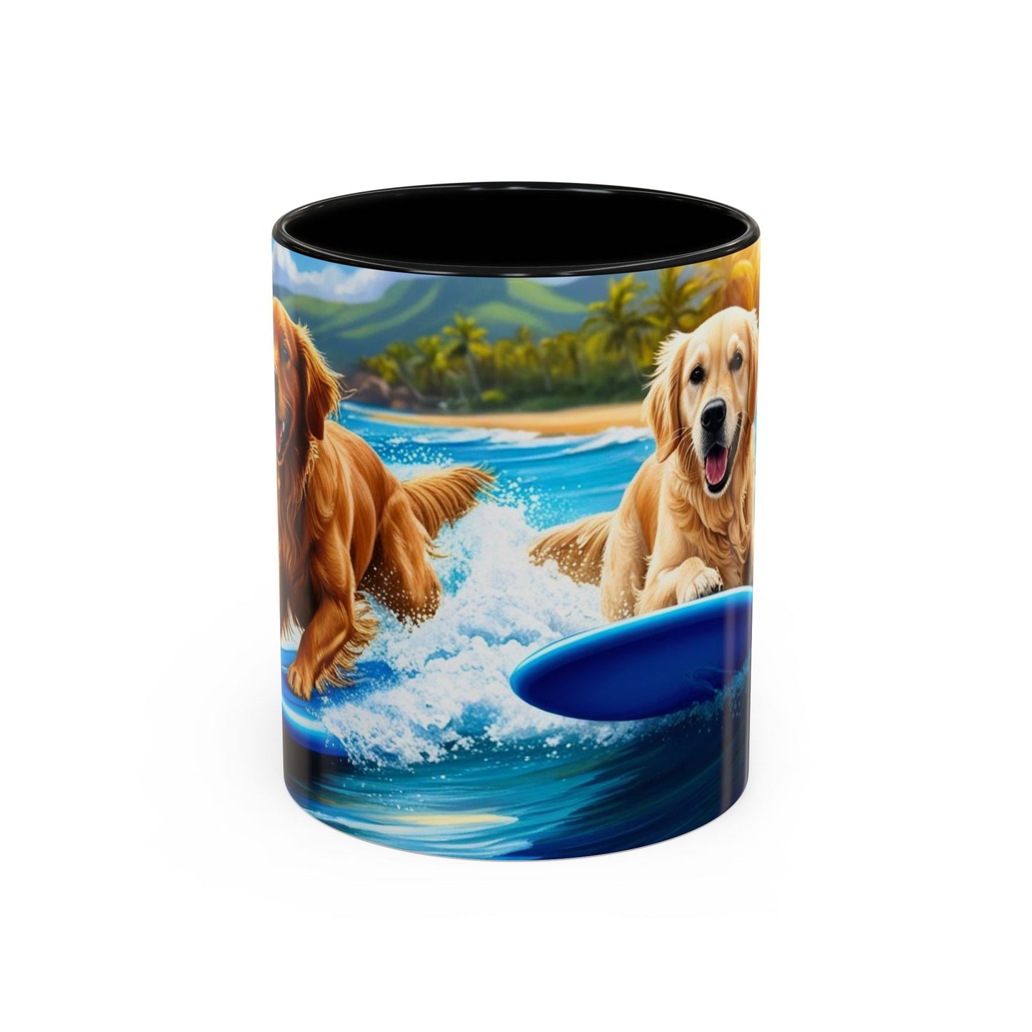 Taza de café con detalles de Surf Dogs: el regalo perfecto para los amantes de los perros