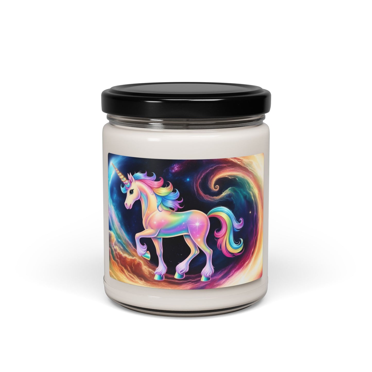 Glittery Psychedelic Unicorn- Scented Soy Candle, 9oz