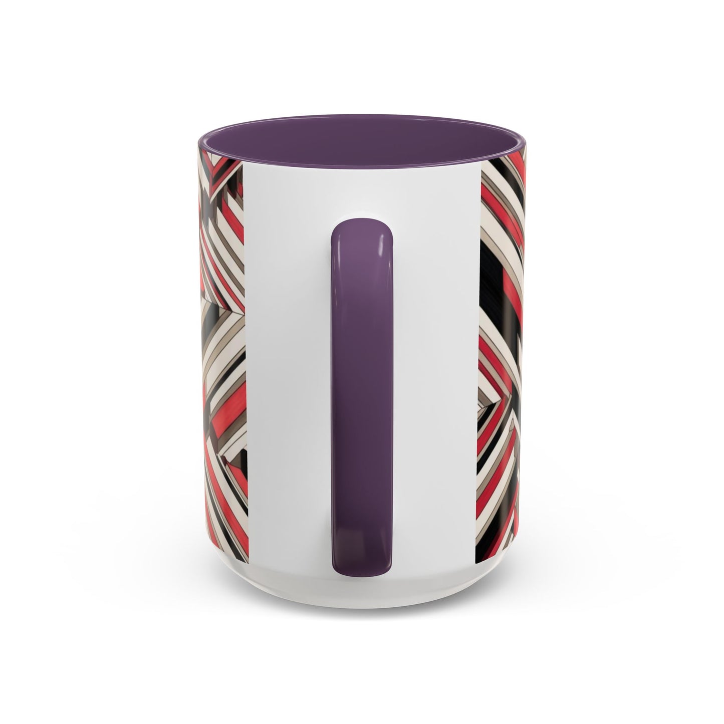 Optical Illusion Accent Mug – Ceramic Coffee Cup