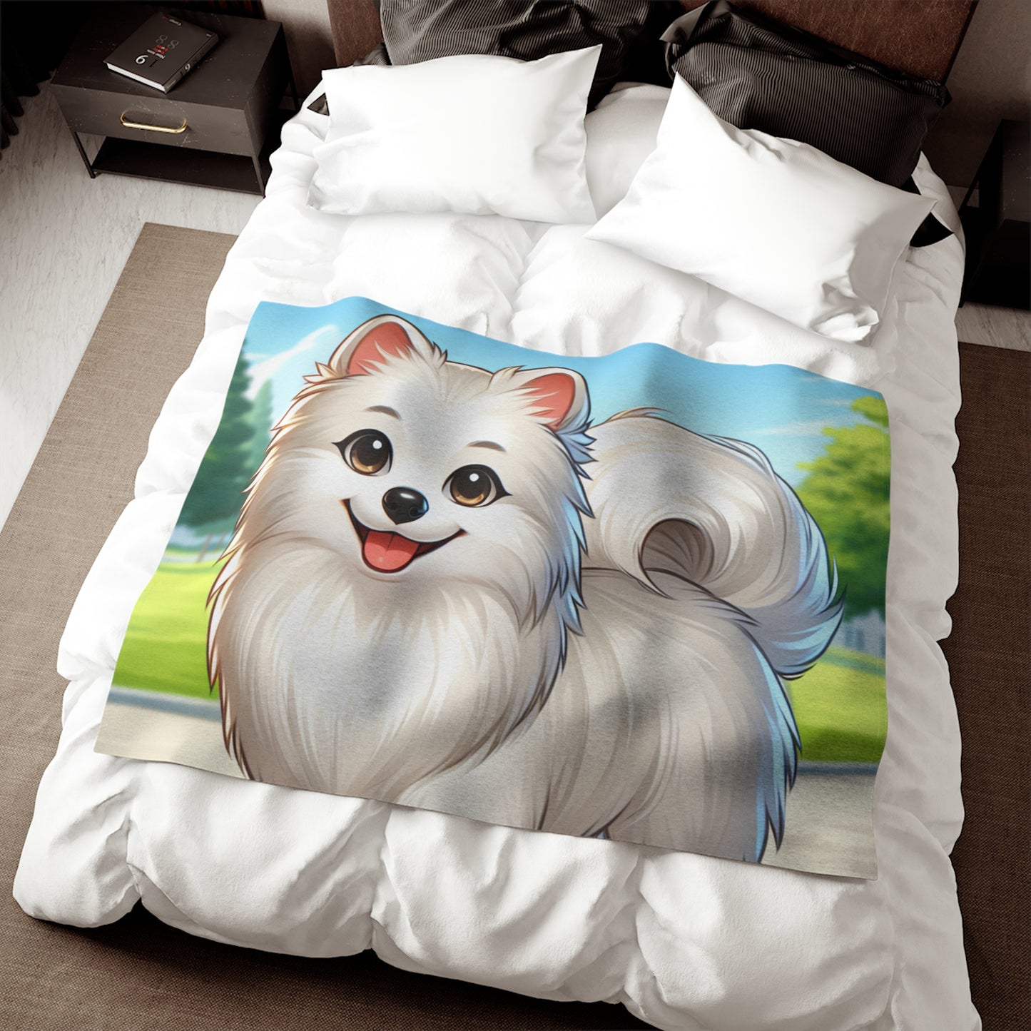 Indian Spitz Sweatshirt Blanket