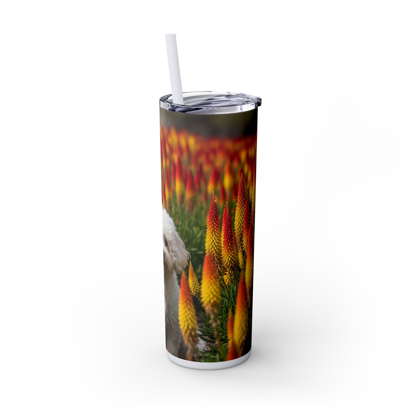 Bichonpoo Tumbler with Straw, 20oz
