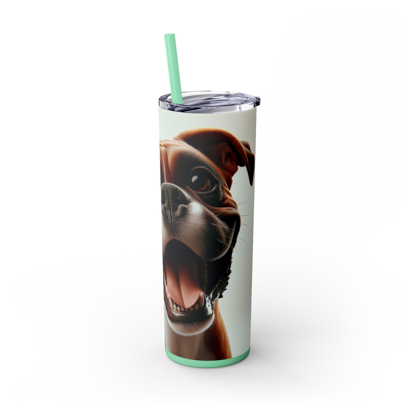 Boxer Skinny Tumbler with Straw, 20oz