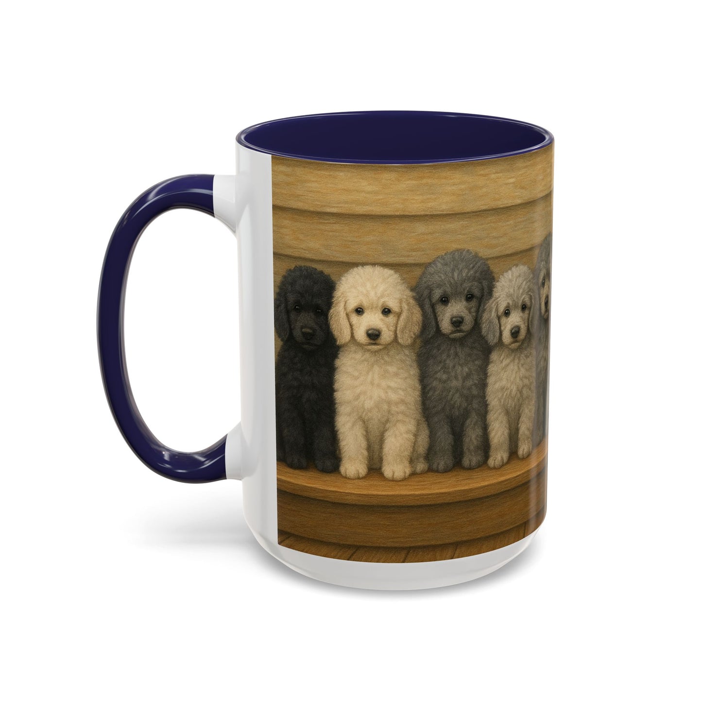 Mug à café décoratif avec motif chiots caniches - Cadeau idéal pour les amoureux des chiens
