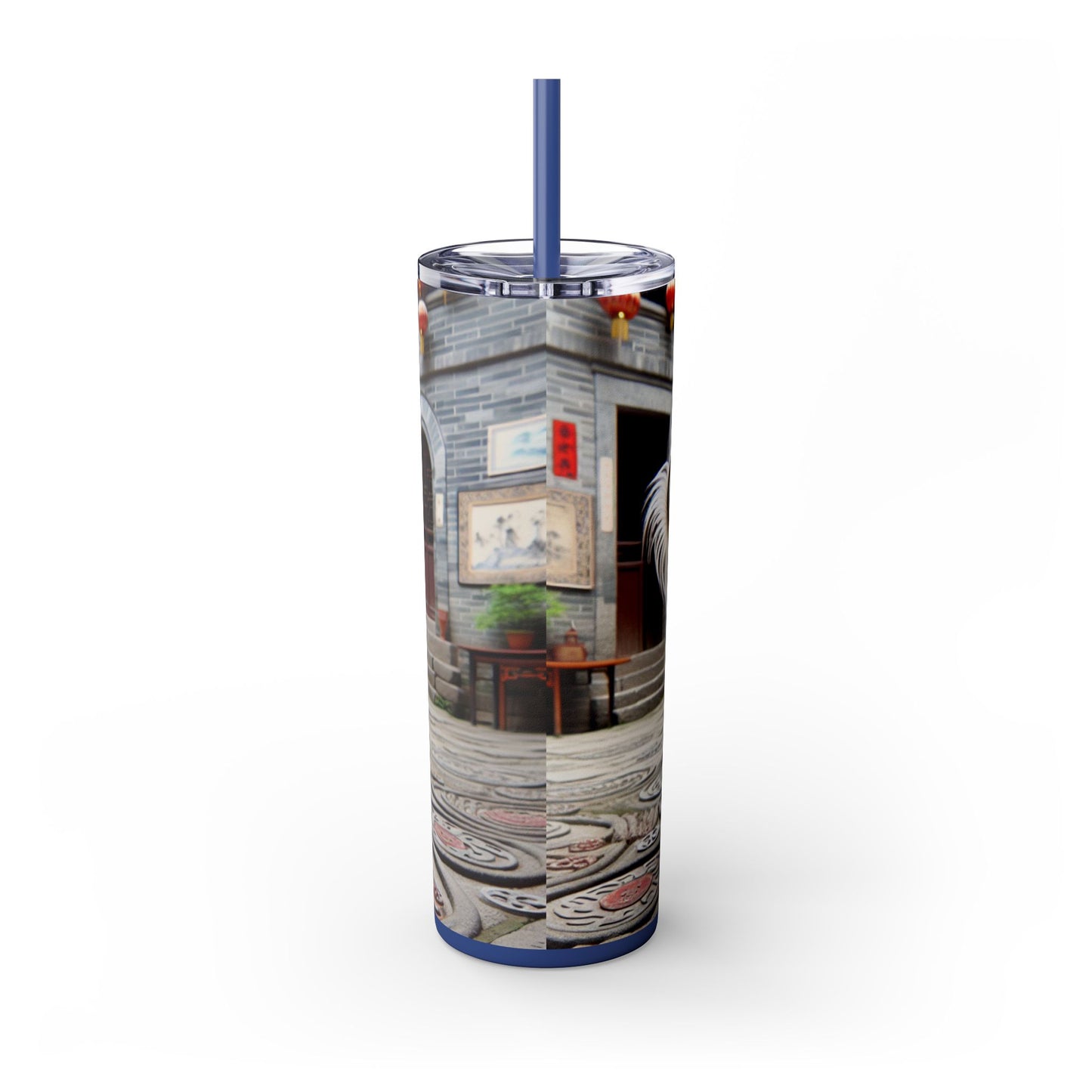 Gobelet Saluki chinois avec paille, 590 ml