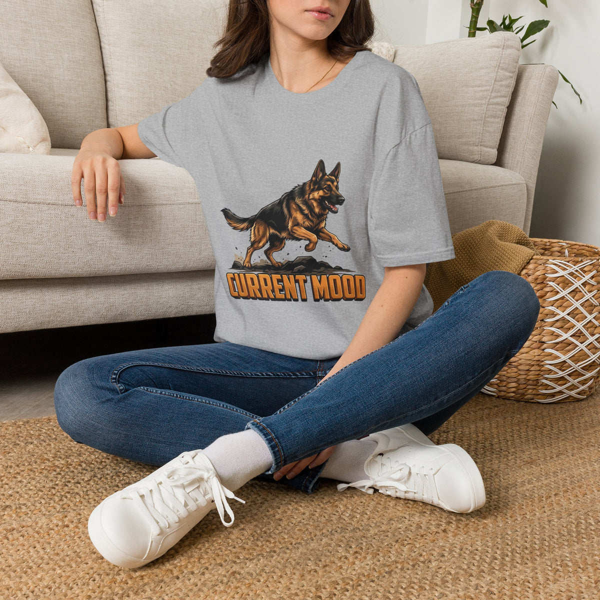 German Shepherd Current Mood Tee Shirt