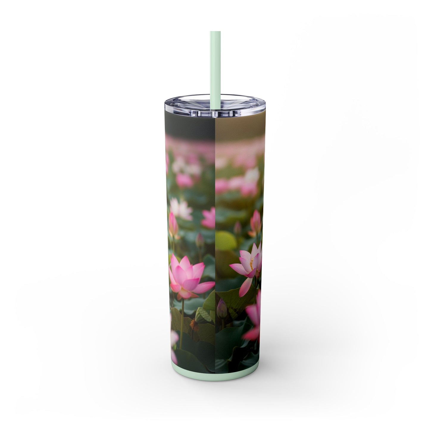 Skinny Tumbler with Straw – 20 oz Stainless Steel Cup