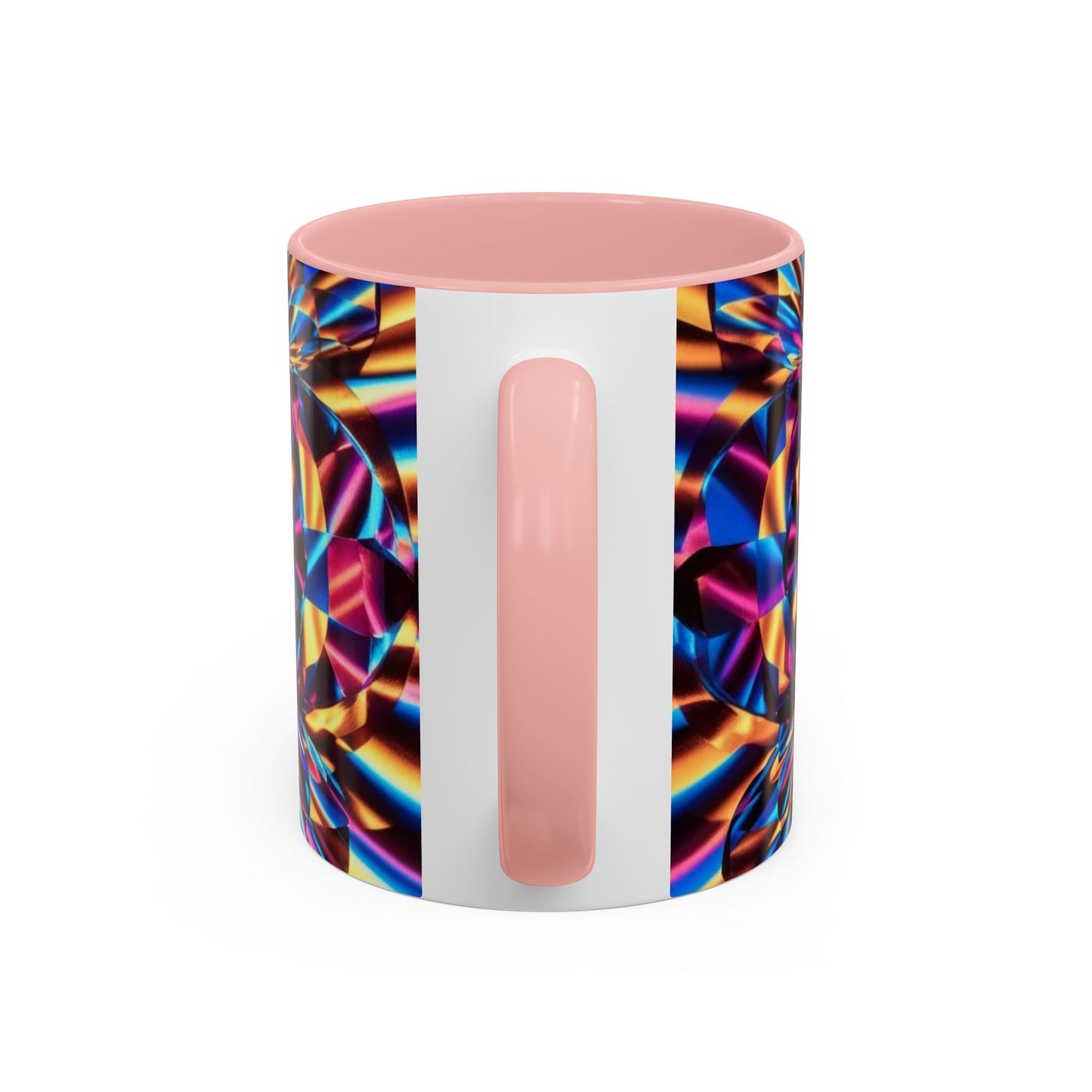 Optical Illusion Accent Mug – Ceramic Coffee Cup