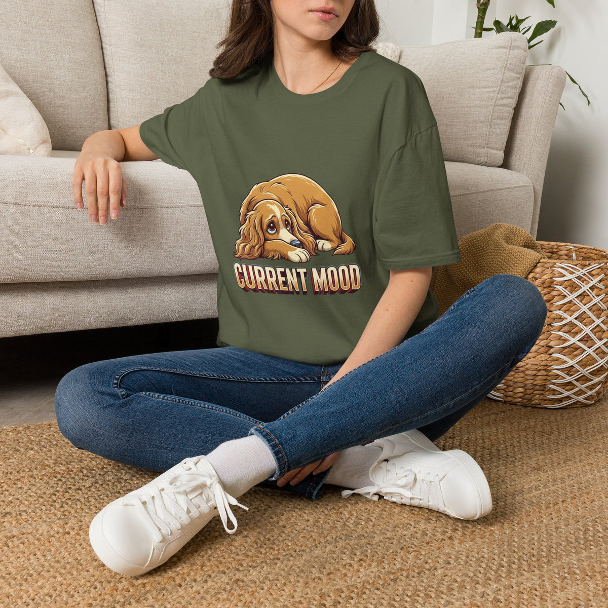 Cocker Spaniel Current Mood Tee Shirt