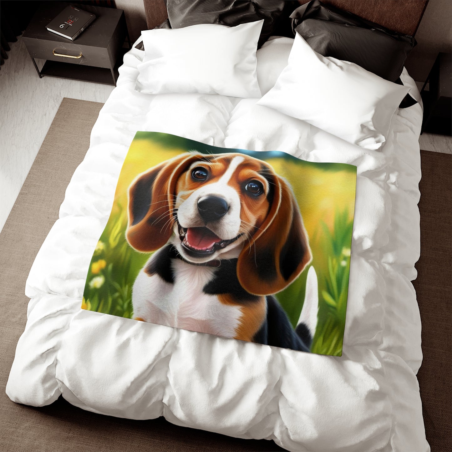 Beagle Sweatshirt Blanket